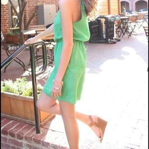 Shoshanna Green Silk Dress
